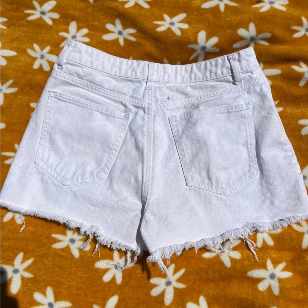 Harper Heritage High Waisted White Denim Jean Shorts Size 29 High Rise